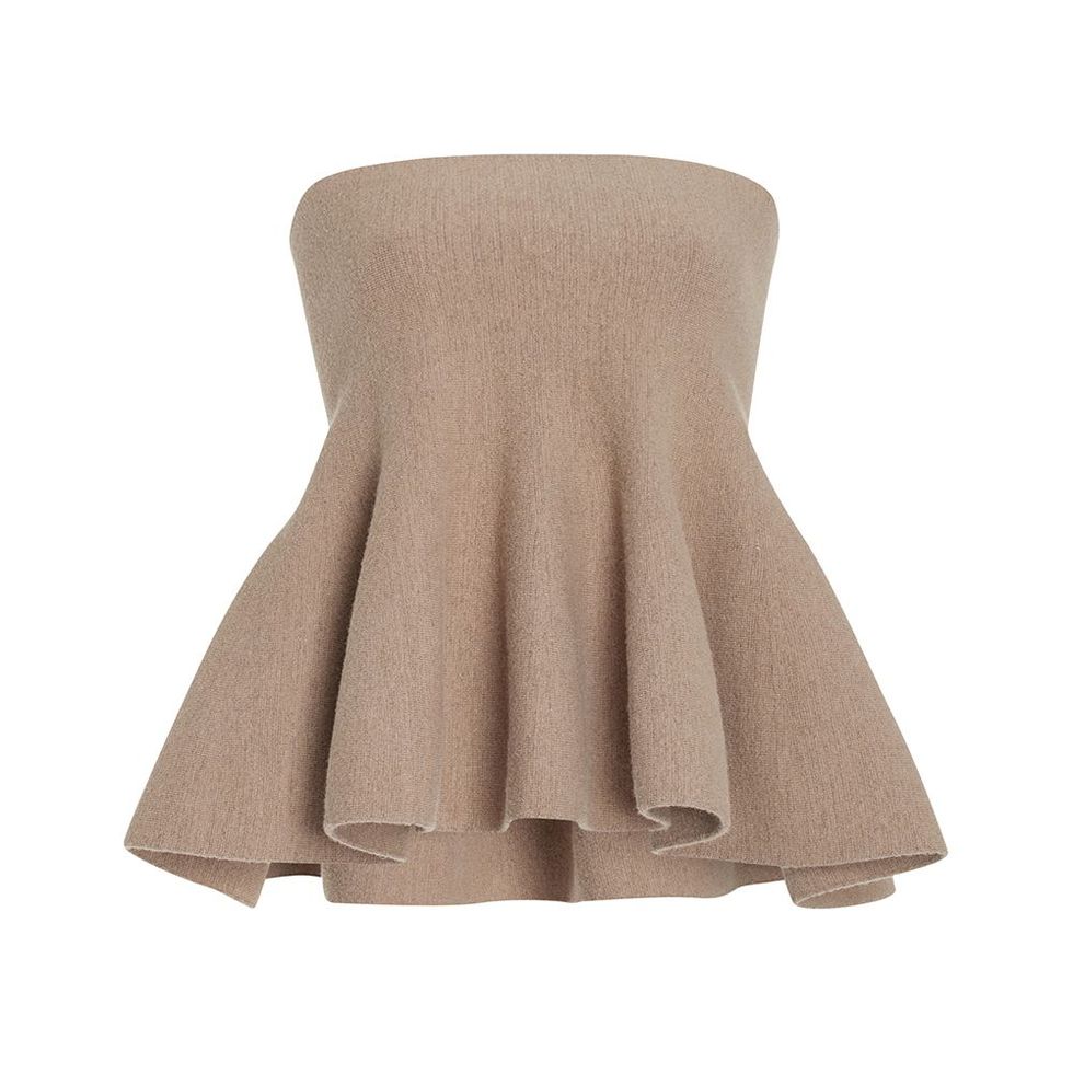 Daria Wool-Blend Peplum Top