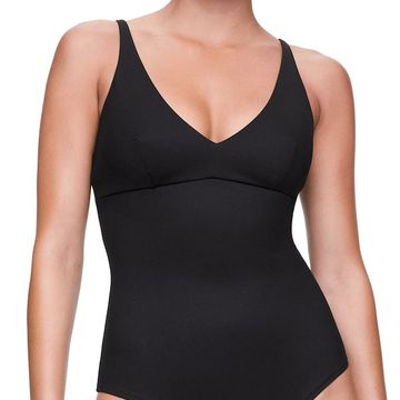 bañador negro extra compressive de oysho