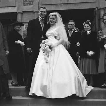 Bride And Groom Leaving Church