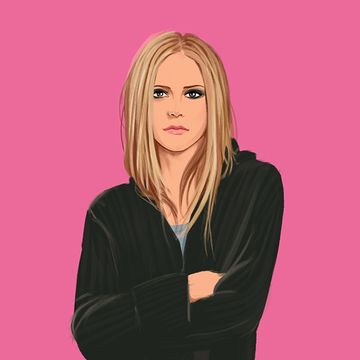 illustration of avril lavigne’s cover "let go"