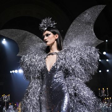 new york, new york february 10 a model walks the runway at rodarte fw 23 runway show at williamsburg savings bank on february 10, 2023 in new york city photo by sean zannipatrick mcmullan via getty images