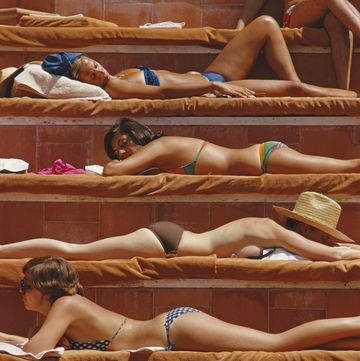 capri sunbathers