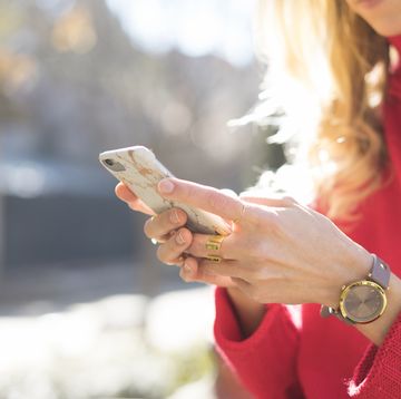 Woman on smartphone