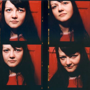 a contact strip of meg white portraits