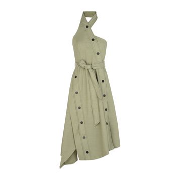 Clothing, Dress, Beige, Design, Polka dot, Pattern, Day dress, Formal wear, 